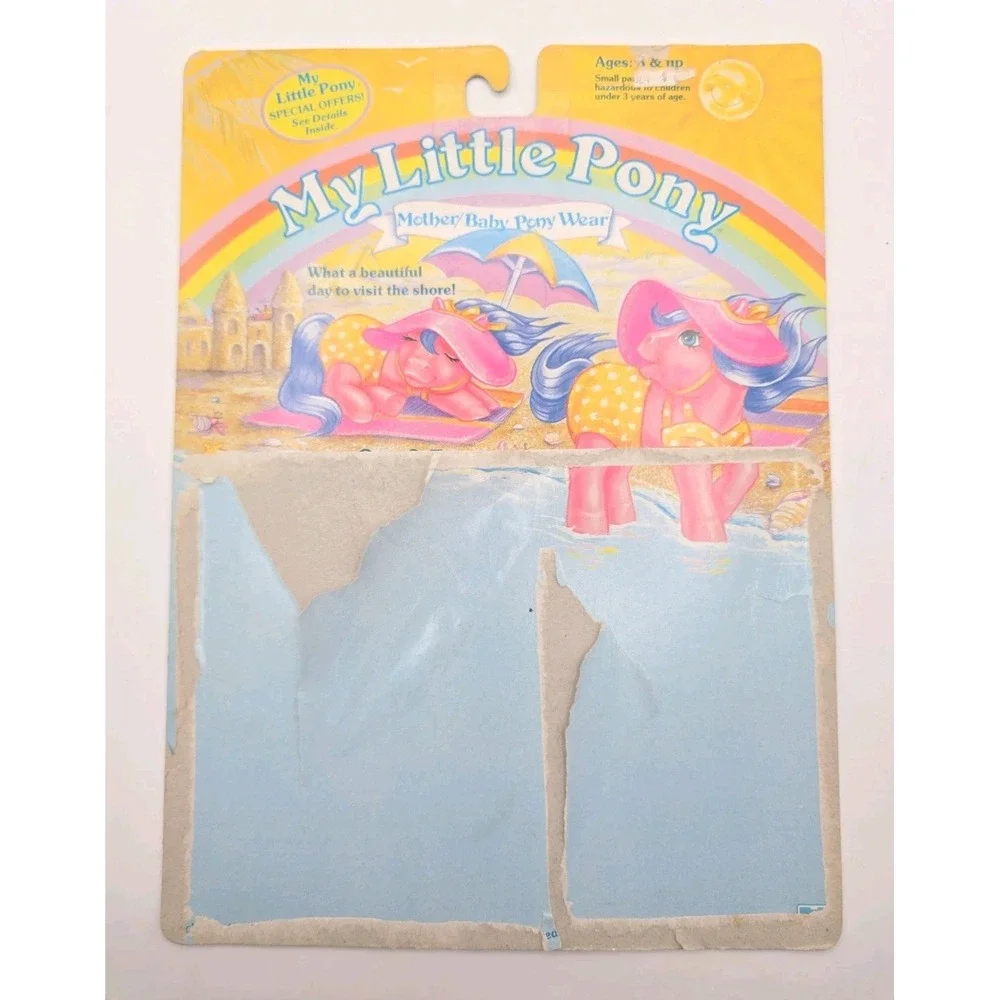 Vintage 1985 My Little Pony Sun & Fun Mother/Baby Outfit Set U308G